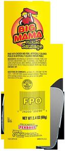 Conagra Big Mama Pickled Sausage, 2.4 Ounce -- 72 per case