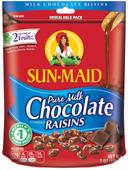 Sunmaid Milk Chocolate Covered Raisins, 7 Ounce -- 6 per case