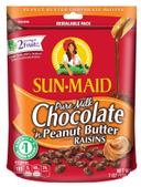 Sunmaid Peanut Butter and Milk Chocolate Covered Raisins, 7 Ounce -- 6 per case