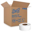 Scott Essential White 2 Ply Jumbo Roll Bathroom Tissue, 1000 Feet x 3.55 x 12 inch -- 12 rolls per case