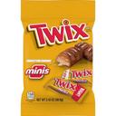 Twix Mini Caramel Milk Chocolate Cookie Bar - Peg Pack, 2.43 Ounce -- 10 per case