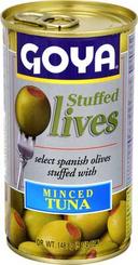Goya Manzanilla Stuffed Olive, 5.25 Ounce -- 12 per case.