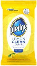 Pledge Lemon Peel and Reseal Clean Wipes, 24 count per pack -- 12 per case.