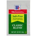McCormick Culinary Salt-Free Classic Blend, 0.8 g -- 300 per case