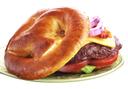 J and J Snack Roll Gourmet Giant Sliced Pretzel -- 80 per case.