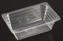 Par Pak Clear Plastic Square Single Portion Tray, 8 Ounce -- 1000 per case.