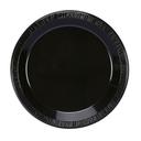 WNA Black Polystyrene Avalon Plate, 10.25 inch -- 500 per case.