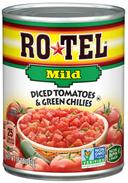 Ro Tel Mild Diced Tomatoes and Green Chilies, 10 Ounce Can -- 12 per case