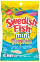 Swedish Fish Mini Tropical Soft and Chewy Candy, 8 Ounce -- 12 per case.