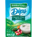 Hidden Valley Creamy Dill Ranch Dip Mix, 0.9 Ounce -- 24 per case.