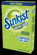 Sunkist Singles To Go Lemon Lime Drink Mix, 0.53 Ounce -- 12 per case