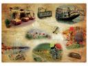 Hoffmaster Tour Of Italy Placemat, 9.75 x 14 inch -- 1000 per case.