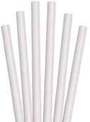 Aardvark Unwrapped White Colossal Paper Straw, 8.5 inch -- 1480 per case