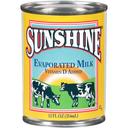 Sunshine Evaporated Milk, 12 Fluid Ounce -- 24 per case.