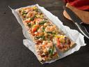 Krono White Rectangle Thin Flatbread, 5 x 17 inch -- 48 per case.