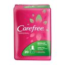 Carefree Original Regular Scented Pantiliner with Baking Soda - 20 count per pack -- 18 packs per case
