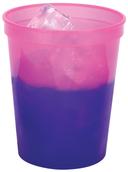 Memorables Pink to Purple Color Change Cup, 16 Ounce - 25 count per pack -- 20 packs per case