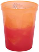 Memorables Orange to Red Heavy Duty Color Change Cup, 16 Ounce - 25 count per pack -- 20 packs per case