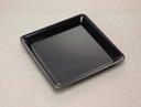 Conserve Black Square Tray, 12 x 12 x 2.5 inch -- 25 per case.