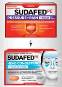 Sudafed Head Congestion Plus Flu Relief Tablets, 24 count per pack -- 72 per case