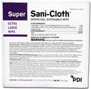Sani Professional Super Sani Cloth X Large Disinfectant Wipes, 40 count per pack -- 120 per case.