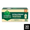 Seventh Generation Extra Strong 13 Gallon Tall Kitchen Trash Bags, 30 count -- 6 per case