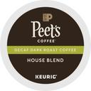 Peets Coffee House Blend Decaf Dark Roast K-Cup Coffee Pod, 22 count -- 4 per case