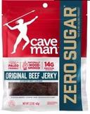Caveman Original Zero Sugar Beef Jerky, 2.2 Ounce -- 8 per case