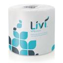 Solaris Livi VPG Select White 2 Ply 4 x 3.75 inch Bath Tissue, 500 count -- 80 per case.
