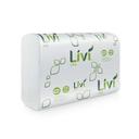 Solaris Livi VPG White 1 Ply Multifold Towel, 9.1 x 9.5 inch -- 4000 per case.