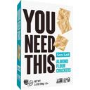 You Need This Sea Salt Almond Flour Crackers, 3.5 Ounce -- 6 per case