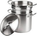 Winco Stainless Steel Steamer/Pasta Cooker, 12 Quart -- 6 per case