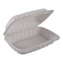 Empress Earth Natural Mineral Filled Polypropylene Hinged Hoagie Container 9 x 6 x 3 inch -- 150 per case.