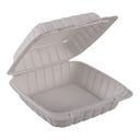 Empress Earth Natural Mineral Filled Polypropylene Single Compartment Hinged Container, 8 x 8 x 3 inch -- 150 per case.