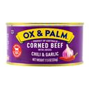 Ox and Palm Chili and Garlic Flavored Chunky Style Corned Beef, 11.5 Ounce Can -- 12 per case