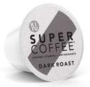 Super Coffee Pods Organic K Cup Dark Roast Enhanced Coffee - 10 count per pack -- 6 packs per case