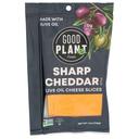 Good Planet Foods Sharp Cheddar Style Olive Oil Cheese Slices, 7 Ounce -- 7 per case