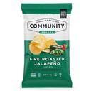 Community Snacks Fire Roasted Jalapeno Kettle Cooked Potato Chips, 5 Ounce -- 12 per case