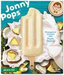 JonnyPops Pineapple Coconut Cream Smoothie Pops, 2.06 Fluid Ounce - 4 count per pack -- 6 packs per case