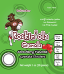 Rockinola Strawberry Granola, 28 Gram -- 250 per case.