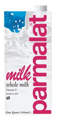 Parmalat Shelf Stable Ultra High Temperature Pasteurized Whole Milk, 32 Fluid Ounce -- 12 per case