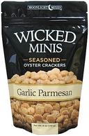 Wicked Minis Garlic Parmesan Seasoned Oyster Crackers, 6 Ounce -- 6 per case