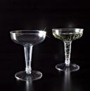 Yoshi Ware Emi Resposable Clear Old Fashioned Champagne Flute Glass, 4 Ounce - 20 per pack -- 25 packs per case.