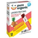 Pure Organic Pineapple Passionfruit Layered Fruit Bar, 6.2 Ounce -- 9 per case