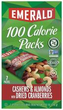 Emerald Cashews and Almonds with Dried Cranberry, 0.69 Ounce - 7 count per pack -- 12 per case