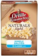 Orville Redenbachers Gourmet Naturals Simply Salted Microwavable Popcorn, 8.07 Ounce -- 12 per case