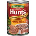 Hunts Seasoned Diced Tomatoes in Sauce for Medium Chili Starter, 15 Ounce -- 12 per case