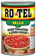 Ro Tel Mild Diced Tomatoes and Green Chilies, 10 Ounce Can -- 24 per case