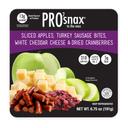 Pro2snax To The Max Sliced Apples Turkey Sausage Bites White Cheddar and Dried Cranberries, 6.75 Ounce -- 3 per case