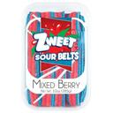 Zweet Mixed Berry Sour Belts Chew Candy, 10 Ounce -- 24 per case